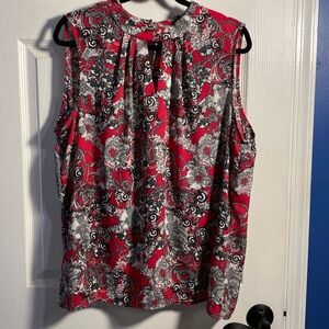 Nine West Sleeveless Printed Top, 2X